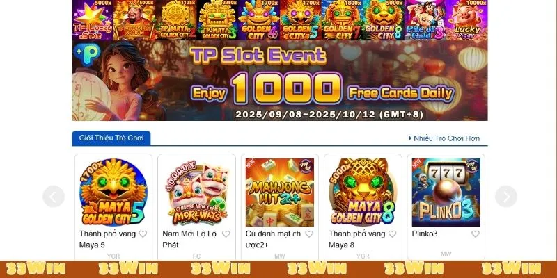 Chơi game nổ hũ 33Win đảm bảo an toàn uy tín bậc nhất