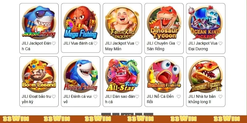 JIJI nổi bật trong hệ thống nhà cung cấp bắn cá 33Win