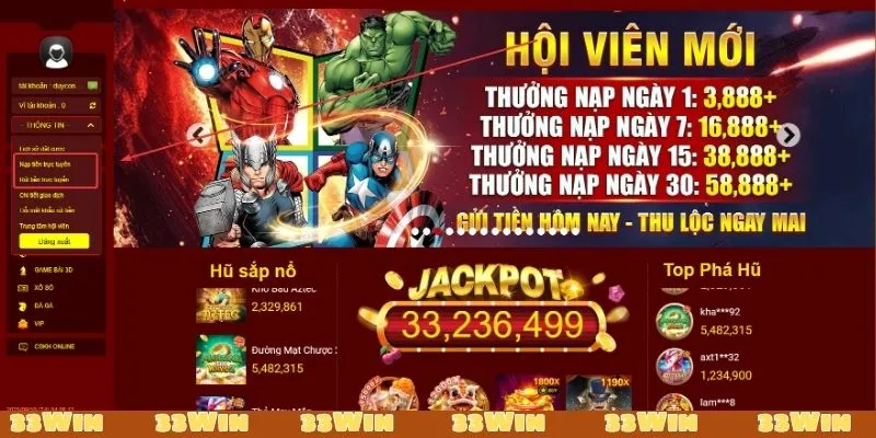 Nạp tiền rút tiền