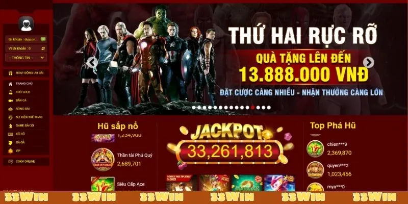 Nhà cái 33Win luôn mang đến trải nghiệm cá cược uy tín