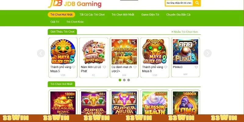 Nhà cung cấp JDB sẵn sàng cập nhật hệ thống trò chơi phong phú